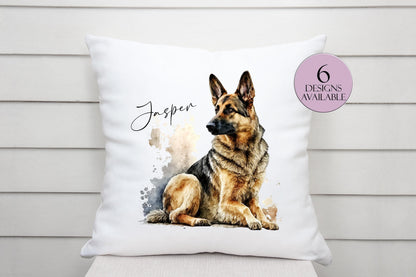 Personalised German Shepherd Cushion | Custom Dog Pillow | Dog Lover Gift