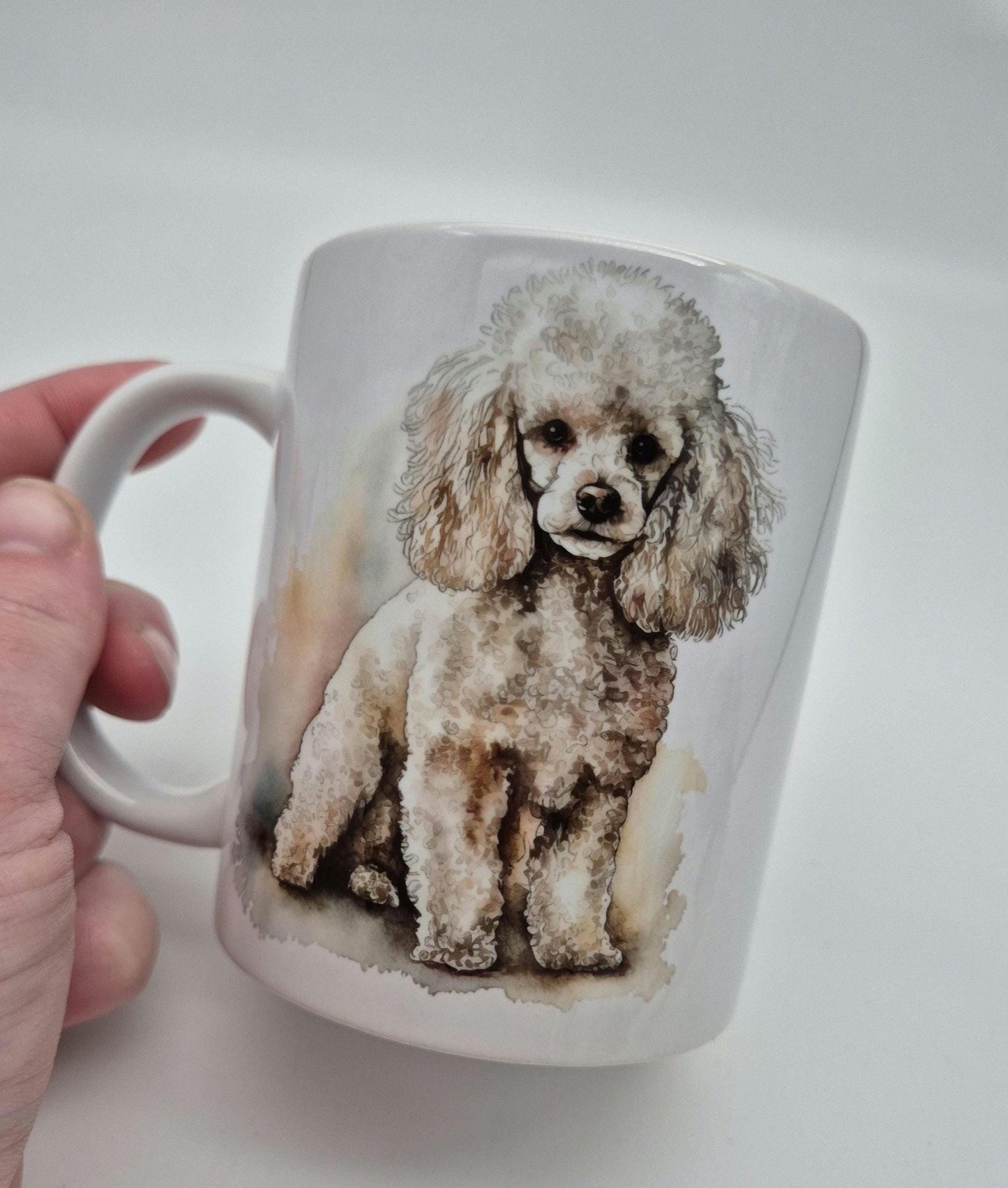 Personalised Poodle Mug & Coaster Set – Dog Lover Gift | Custom Name Coffee Cup