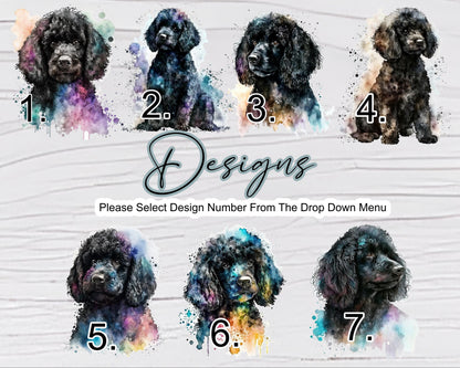 Personalised Black Poodle Plant Pot | Custom Dog Lover Gift | Poodle Pen Pot & Planter