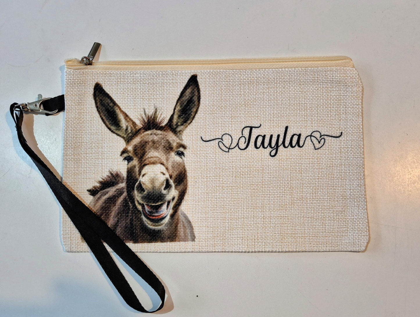 Personalised Donkey Makeup Bag | Cosmetic Pouch | Donkey Lover Gift