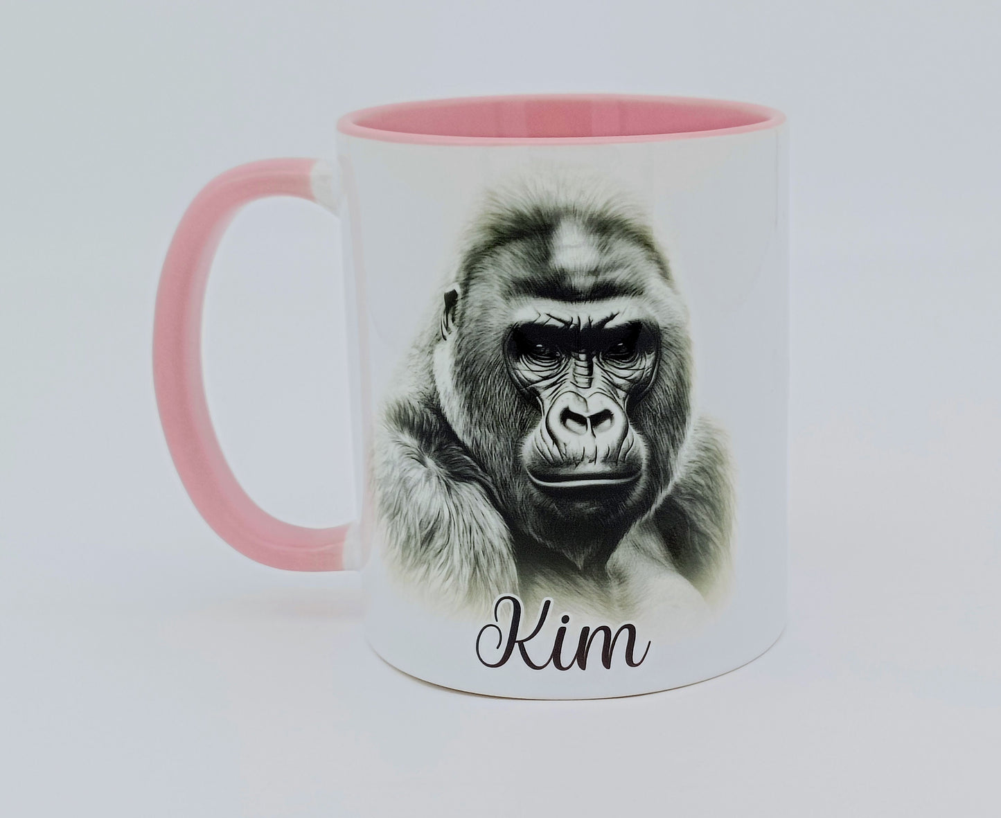 Personalised Monkey & Gorilla Mug & Coaster Set | Animal Lover Gift