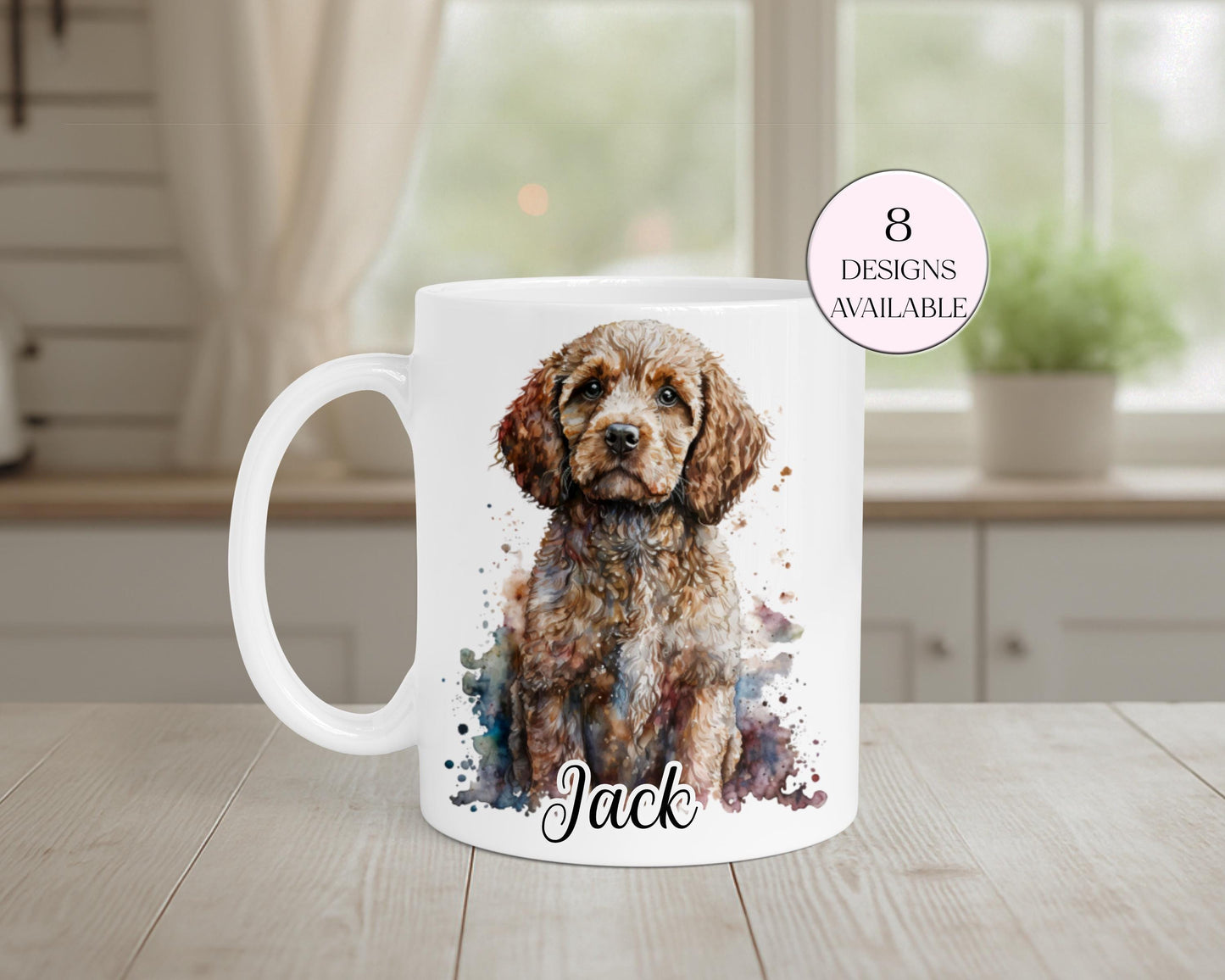 Personalised Cockapoo Mug & Coaster Set | Custom Dog Lover Gift | Cockapoo Coffee Cup