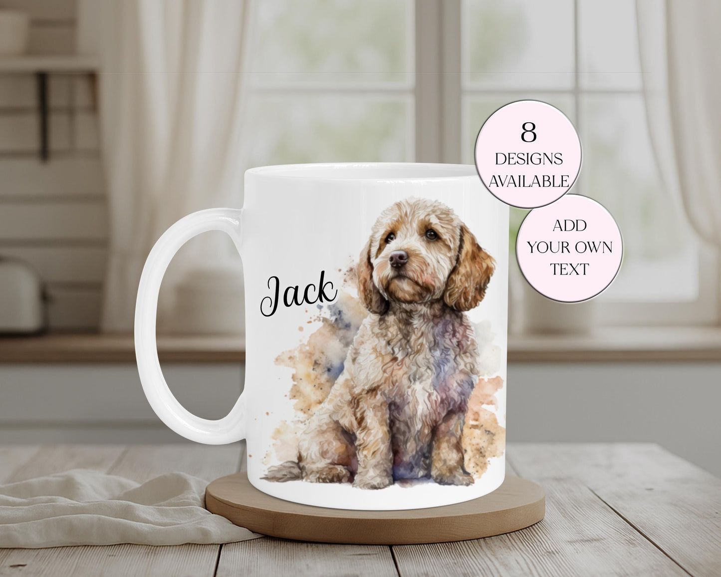 Personalised Cockapoo Mug & Coaster Set | Custom Dog Lover Gift | Cockapoo Coffee Cup