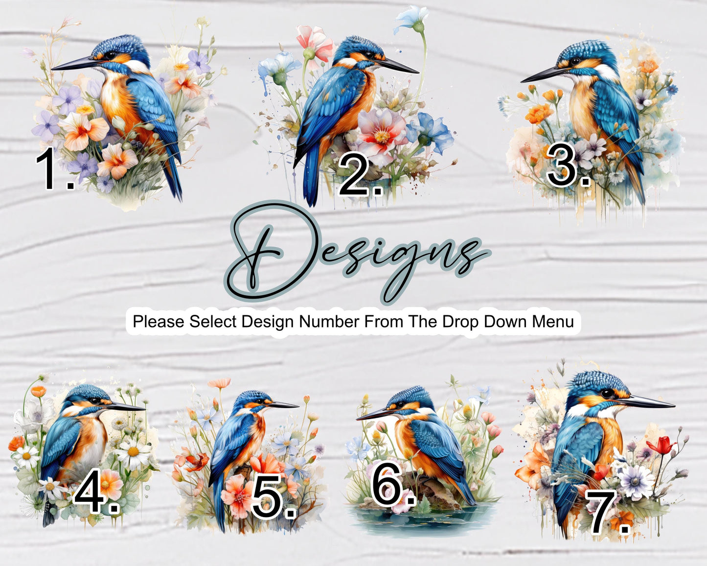 Personalised Kingfisher Makeup Bag – Custom Linen Pouch with Strap