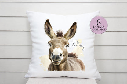Personalised Donkey Cushion – Custom Donkey Lover Gift & Home Décor