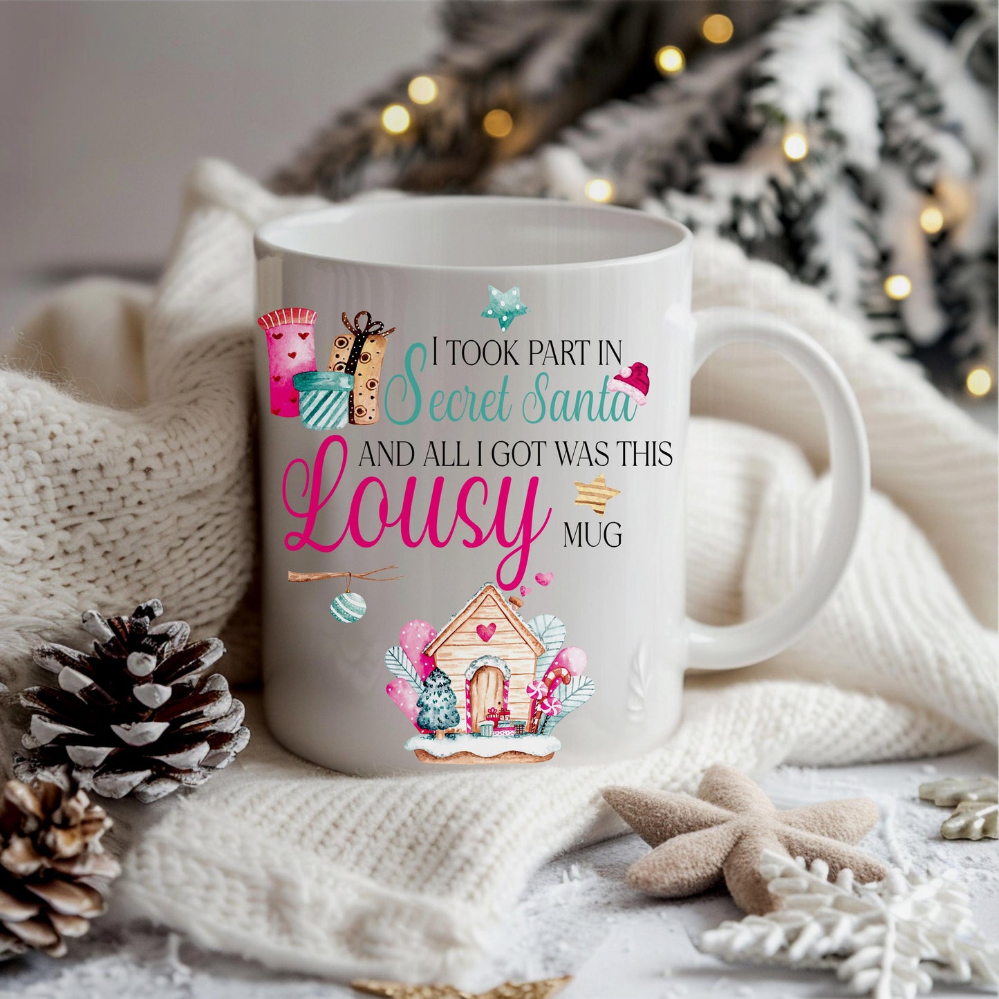 Funny Christmas Mug | Secret Santa Gift | Novelty Office Gift