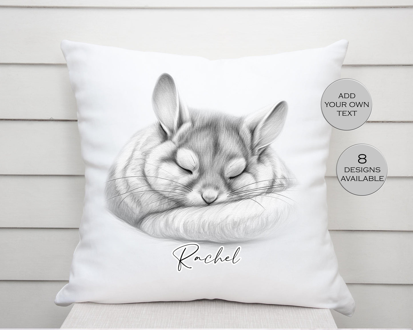 Personalised Chinchilla Cushion | Custom Pet Pillow | Home Décor Gift