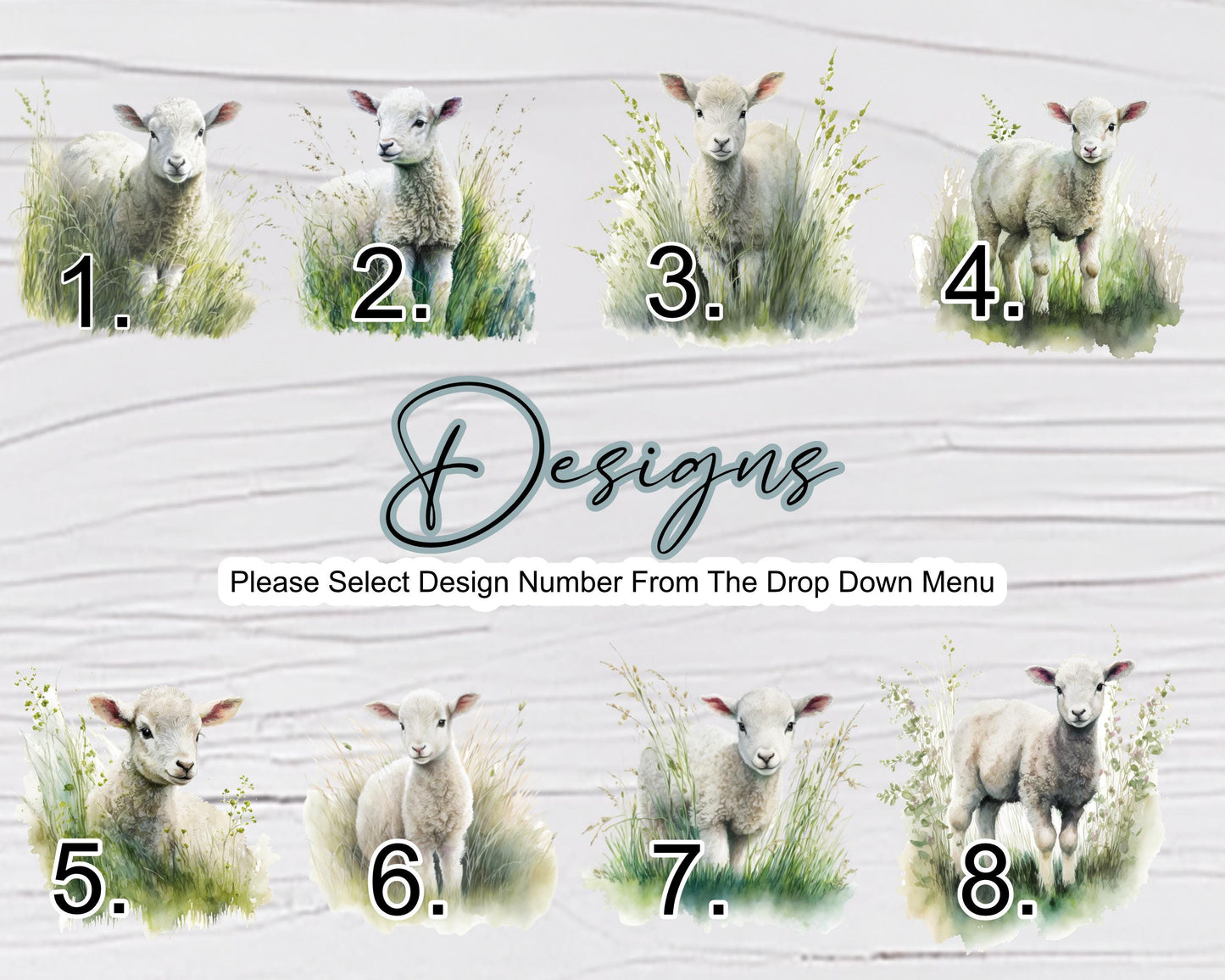 Personalised Watercolour Lamb Mug & Coaster Set | Sheep Lover Gift