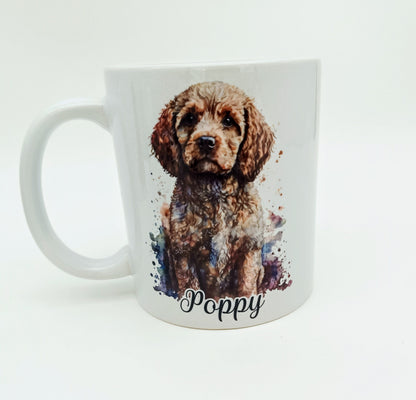 Personalised Cockapoo Mug & Coaster Set | Custom Dog Lover Gift | Cockapoo Coffee Cup