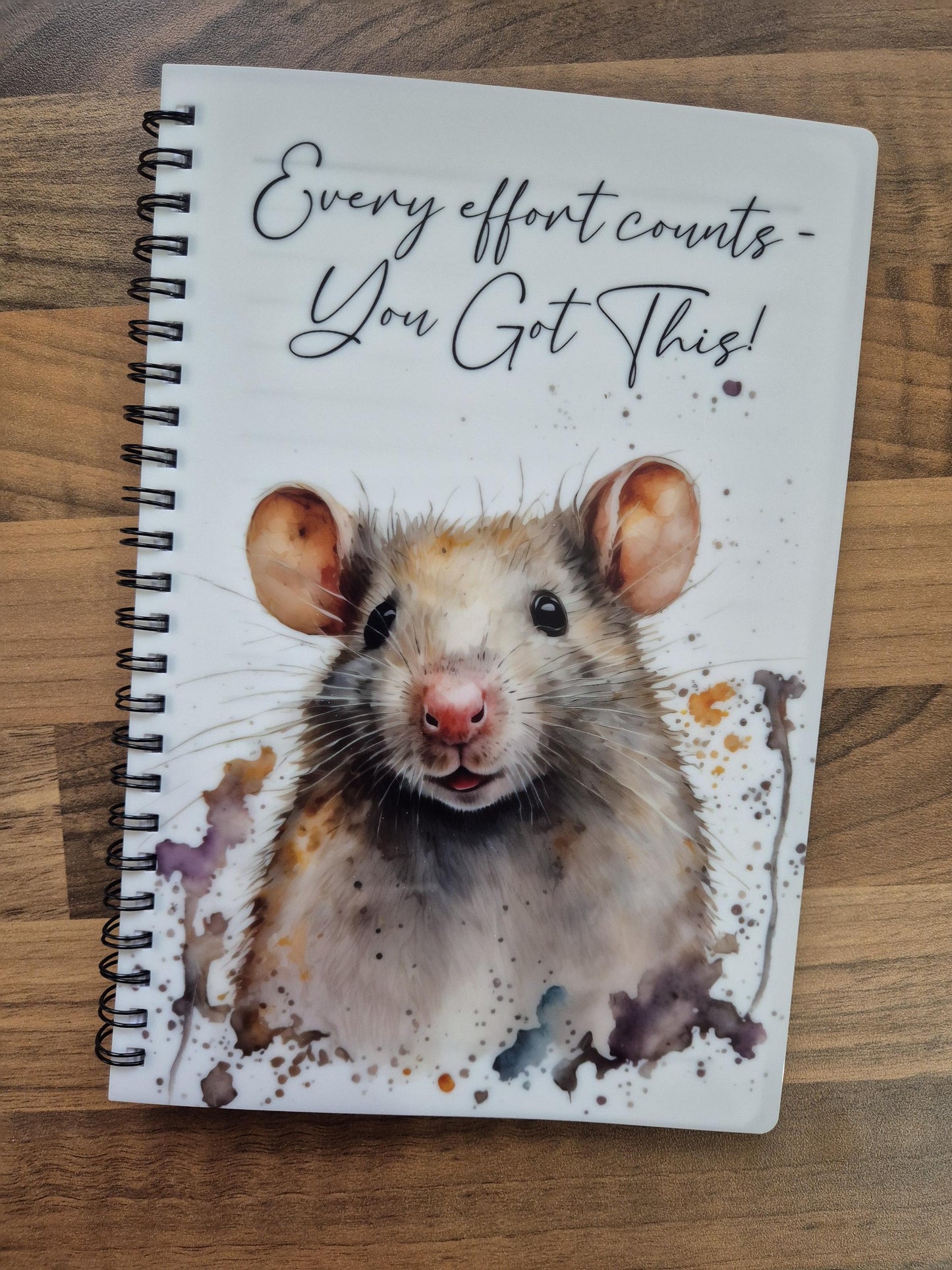 Personalised Rat Notebook – Custom A4 & A5 Notepad | Rat Lover Gift
