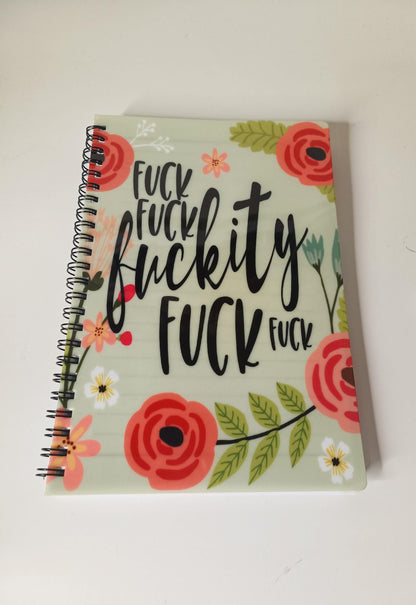 Funny Rude Notebook | Floral Profanity Notepad | A5 or A4