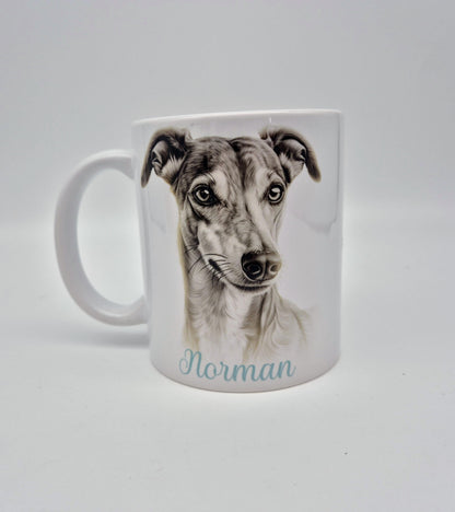 Personalised Greyhound Mug & Coaster Set | Dog Lover Gift