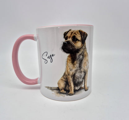 Personalised Border Terrier Mug & Coaster Set | Dog Lover Gift