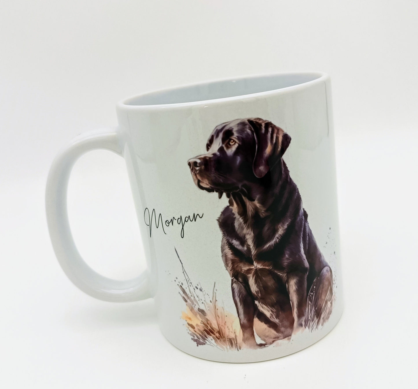 Personalised Black Labrador Mug & Coaster Set – Dog Lover Gift