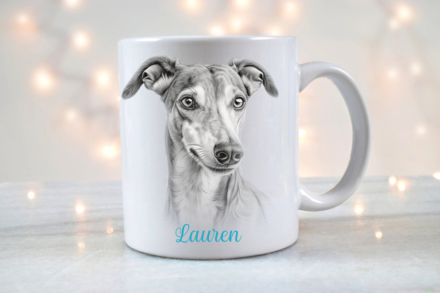 Personalised Greyhound Mug & Coaster Set | Dog Lover Gift