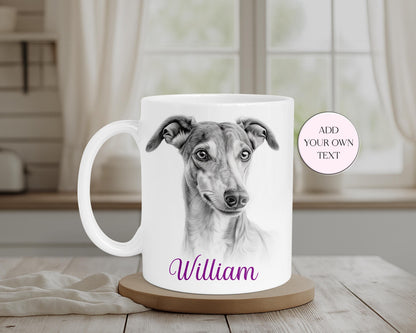 Personalised Greyhound Mug & Coaster Set | Dog Lover Gift