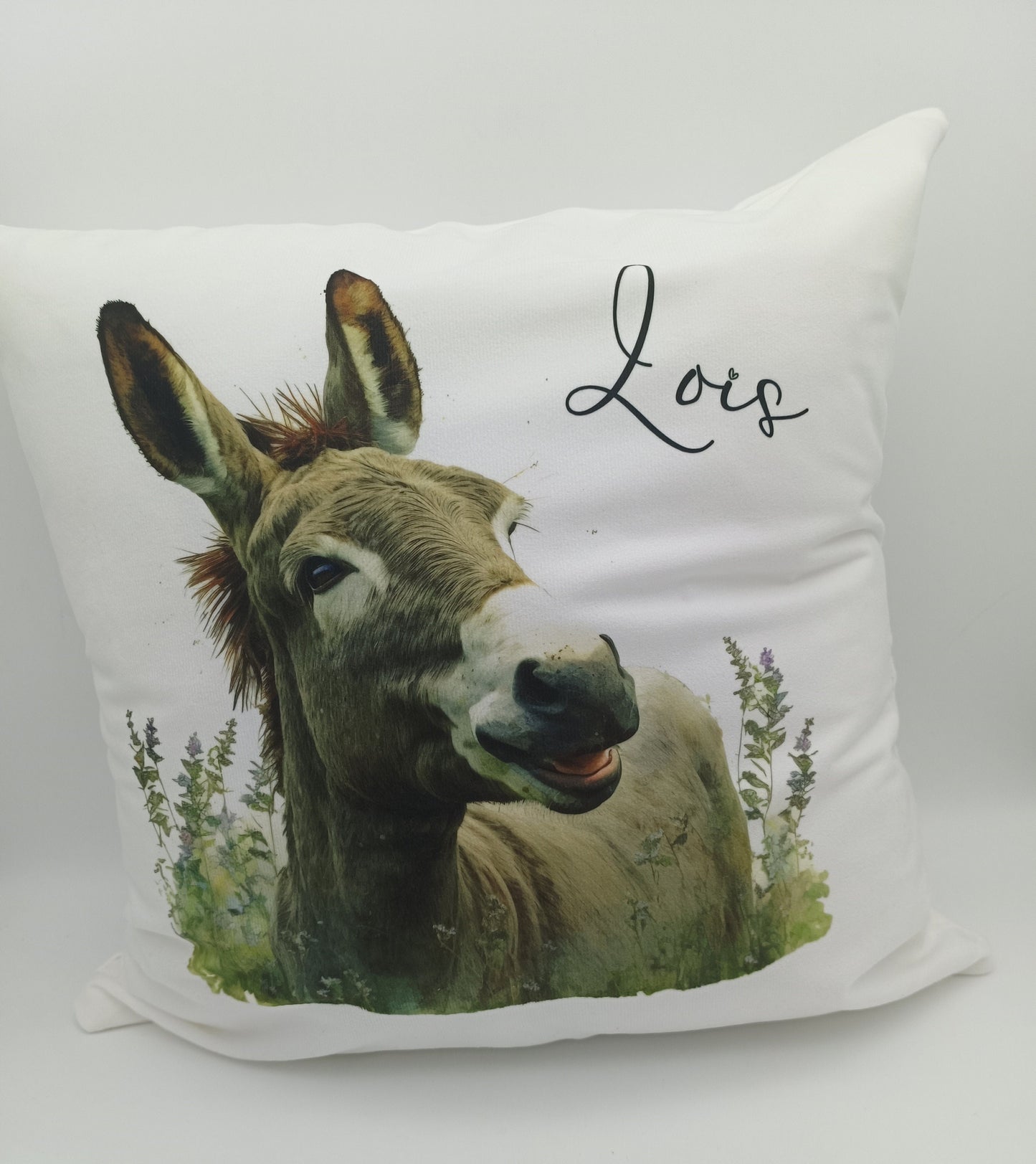 Personalised Donkey Cushion – Custom Donkey Lover Gift & Home Décor