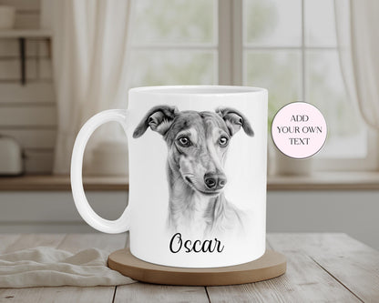 Personalised Greyhound Mug & Coaster Set | Dog Lover Gift