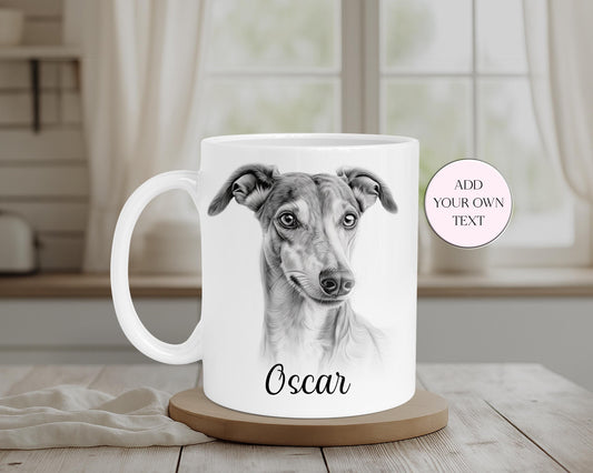 Personalised Greyhound Mug & Coaster Set | Dog Lover Gift