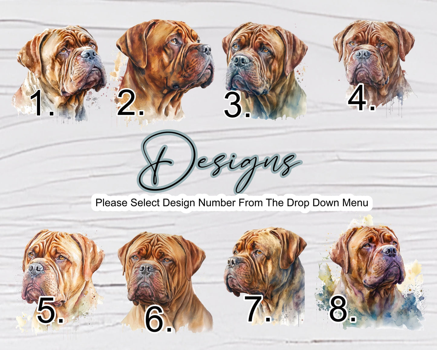 Personalised Dogue de Bordeaux Birthday Card | Dog Greetings Card | Dog Lover Gift