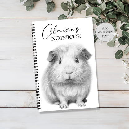 Personalised Guinea Pig Notebook – Custom A4 & A5 Notepad | Guinea Pig Lover Gift