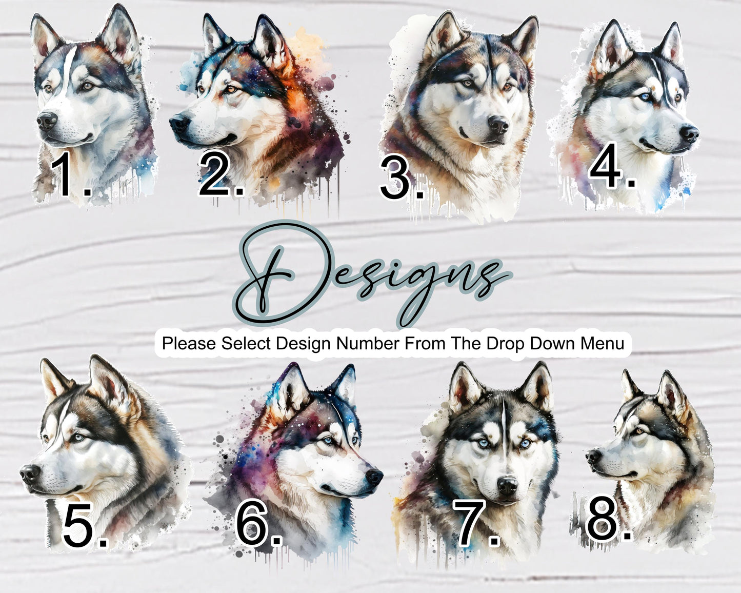 Personalised Siberian Husky Plant Pot – Pen Holder & Brush Organiser | Husky Lover Gift