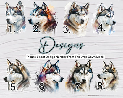Personalised Siberian Husky Plant Pot – Pen Holder & Brush Organiser | Husky Lover Gift