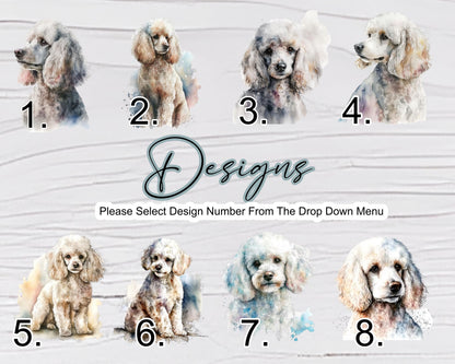Personalised Poodle Mug & Coaster Set – Dog Lover Gift | Custom Name Coffee Cup