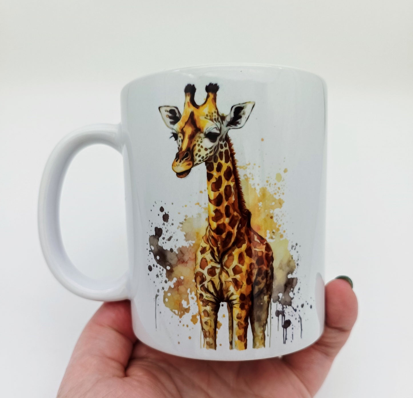 Personalised Giraffe Mug & Coaster Set – Custom Animal Gift