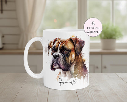 Personalised Boxer Dog Mug & Coaster Set | Dog Lover Gift