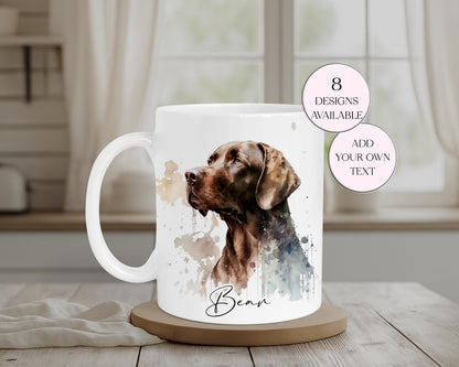 Personalised Chocolate Labrador Mug & Coaster Set | Dog Lover Gift