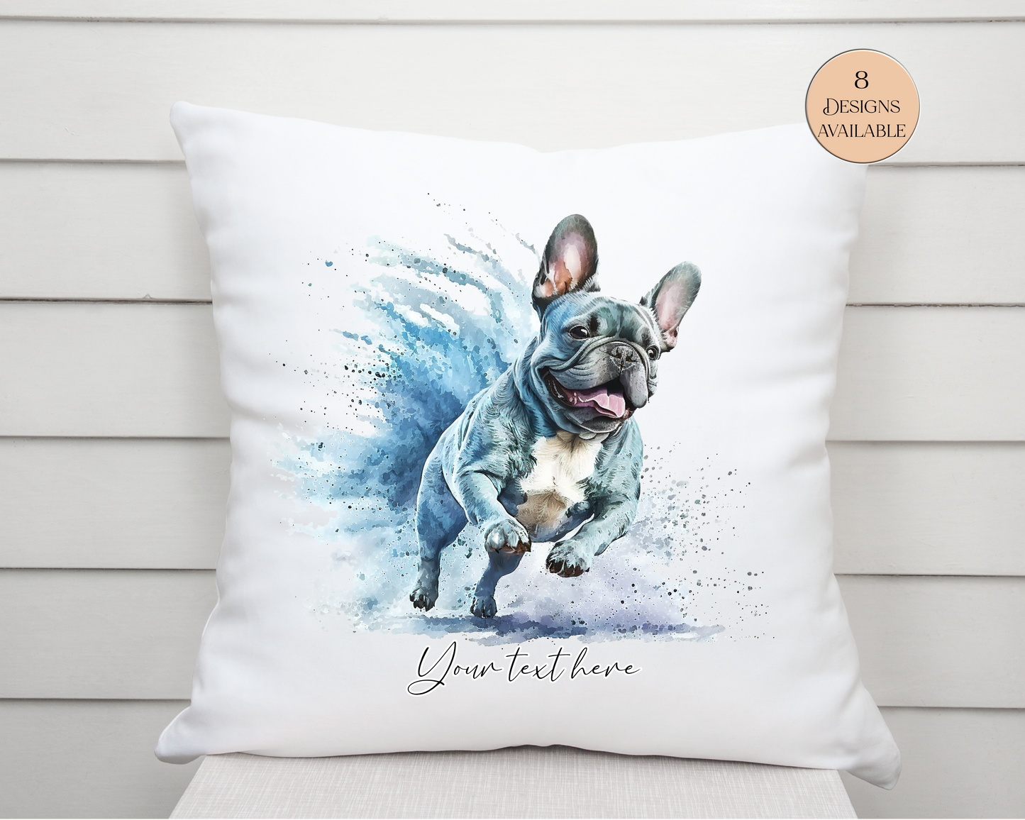 Personalised French Bulldog Cushion | Gift for Dog Lovers & Frenchie Owners
