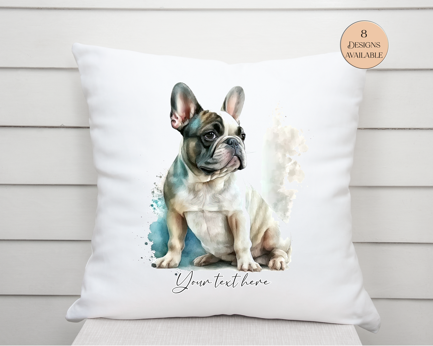 Personalised French Bulldog Cushion | Gift for Dog Lovers & Frenchie Owners
